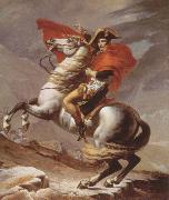 Jacques-Louis  David, napoleon crossing the alps